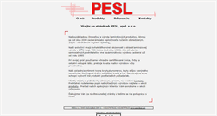 Desktop Screenshot of pesl.sk