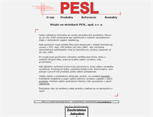 Tablet Screenshot of pesl.sk